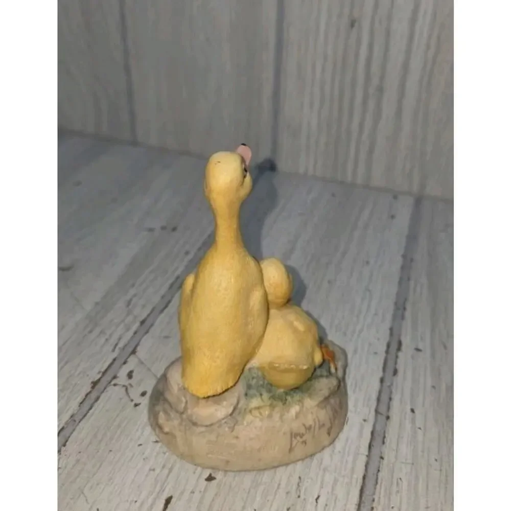 Vtg 1987 Duck Figurine Lowell Davis Scottland Schmid Fine Arts Resin Whimsy